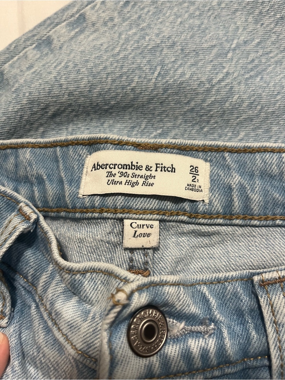 Abercrombie & Fitch 90s straight ultra high rise jeans